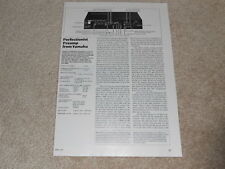 Pré-amplificador Yamaha C-70 revisão, 2 pg, 1983, informações raras! comprar usado  Enviando para Brazil