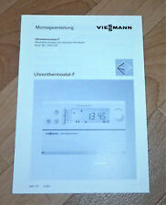 Viessmann uhrenthermostat mont gebraucht kaufen  Deutschland