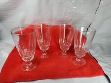 Set of Six Retro Luminarc Stemmed Dessert / Pilsner Glasses Ice Cream 15cm 6", used for sale  Shipping to South Africa