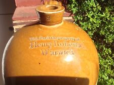 Henry Roberts, Warwick early stoneware advertising jar / flagon / bottle for sale  Shipping to South Africa