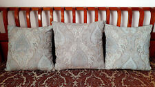 3 Plush Elegant Cushion Covers - Paisley Floral Theme - 17x17 In. for sale  Shipping to South Africa
