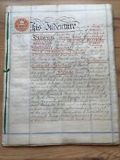 1896 indenture henry for sale  IPSWICH