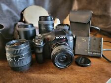 Sony Alpha SLT-a77 Digital SLR Camera Bundle 5 Lenses, Flash, Charger Battery, used for sale  Shipping to South Africa