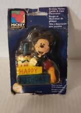 Vela Mickey Mouse Wilton Cake Topper Feliz Cumpleaños 3" Disney De Colección (T1) segunda mano  Embacar hacia Argentina