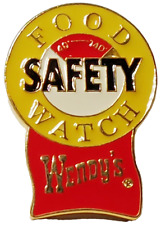 Used, Wendy's Restaurant Food Watch Safety Lapel Pin for sale  Shipping to South Africa