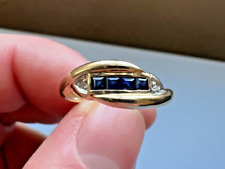 9ct gold sapphire for sale  LEEDS