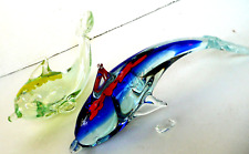 Blown glass dolphins for sale  Debary