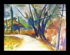 Used, Joan Serman 1962 ORIG Watercolor PAINTING landscape TREES impressionist * SIGNED for sale  Shipping to Canada