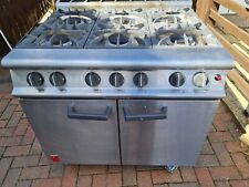 Used, falcon 6 burner commercial cooker heavy duty with oven NAT GAS for catering for sale  LEEDS