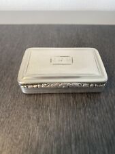 Solid silver snuff for sale  STOWMARKET