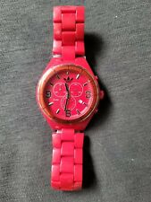 Reloj cronógrafo rojo para mujer Adidas ADH2620 segunda mano  Embacar hacia Argentina