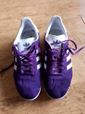 adidas gazelle purple for sale  NEATH