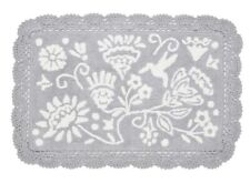 Tapete de banho The Pioneer Woman MAZIE crochê prata macia algodão 20"L x 32"L NOVO comprar usado  Enviando para Brazil