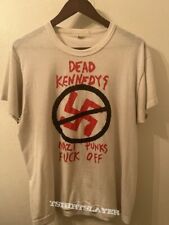 Camiseta unissex Dead Kennedys Nazi Punks Fuc* Off Cotton White VM4685, usado comprar usado  Enviando para Brazil