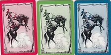 Usado, CAVALOS - conjunto de 3 cartas de baralho vintage individuais em miniatura # comprar usado  Enviando para Brazil