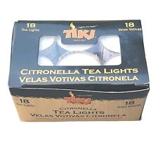 Vela votiva de luz de té de citronela TIKI 18 paquetes segunda mano  Embacar hacia Argentina