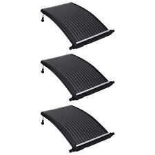 Tidyard 3 Piece Curved Pool Solar Heat Panels with Adjustable Legs Above I8S9 for sale  Shipping to South Africa