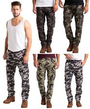 Mens Army Cargo Combat Camouflage Trouser 100%Cotton Pant Straight Leg Work wear myynnissä  Leverans till Finland