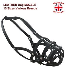 Leather dog muzzle for sale  WALSALL