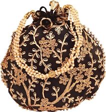 Usado, Bolsa de mão preta e dourada para festa de casamento feminina nupcial 1 peça comprar usado  Enviando para Brazil