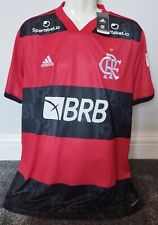 Camisa de futebol Adidas Flamengo 2021/22 Home com patrocinadores #7 E.RIBEIRO masculina GG nova, usado comprar usado  Enviando para Brazil