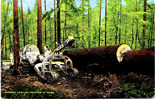 Postcard modern logging for sale  Norman
