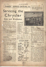 Chrysler kew wimbledon for sale  BATLEY