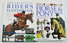 Paquete de 2 libros de caballos - libro de caballos y ponis + manual práctico del jinete segunda mano  Embacar hacia Argentina