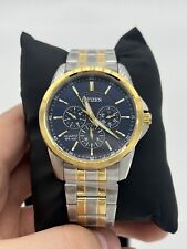 Relógio Citizen quartzo ouro dois tons aço inoxidável mostrador azul (6329-S127173)  comprar usado  Enviando para Brazil