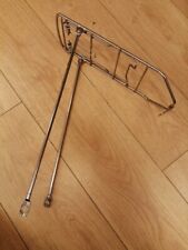retro 1980's steel rear cycle rack steel for 27'' wheel used chrome spring top for sale  Shipping to South Africa