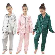 Conjuntos de pijamas infantis 2 peças camisolas meninos seda adolescente roupa de dormir para 2-14T, usado comprar usado  Enviando para Brazil