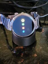 Smartwatch masculino Motorola Moto 360 42mm estojo de metal pulseira elos prata des read, usado comprar usado  Enviando para Brazil