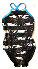 GK Elite CM Gymnastics Leotard Child Medium Laurie Hernandez Tropical Palm Trees for sale  Shipping to South Africa