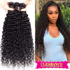 Used, Deep/Curly Hair Black Brazilian Virgin Human Hair 3 Bundles Hair Extensions 300g for sale  Shipping to South Africa