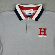 Camisa polo masculina Tommy Hilfiger tamanho XL cinza casual manga curta crianças/jovens comprar usado  Enviando para Brazil