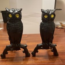 Antique owl andirons for sale  Boaz