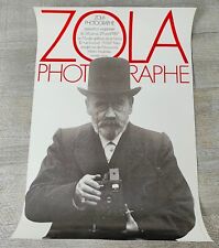 Póster de exposición de fotógrafos Zola foto 1987 museo galería del Seita París segunda mano  Embacar hacia Argentina