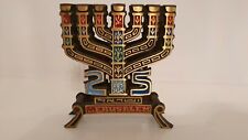 Brass judaica menorah for sale  LONDON