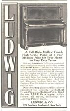 1908 ludwig piano for sale  Aston