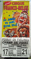 Poster circus franco d'occasion  Expédié en Belgium