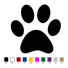 Paw print decal for sale  Los Angeles
