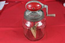 Vintage Antique Dazey Glass Butter Churn Red, Cool Water Fountain Jar Football for sale  Shipping to Canada