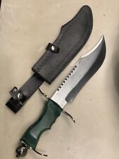 Cubiertos Chip-away Rambo Bowie 9,5"" hoja/cuchillo con estuche de funda, usado segunda mano  Embacar hacia Mexico