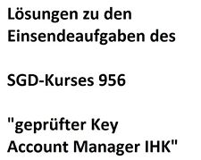 Lösungen einsendeaufgaben sgd gebraucht kaufen  Klingewalde,-Königshufen