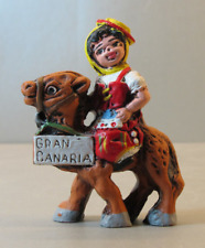 Souvenir Gran Canaria - Figura de arcilla "Jinete" - SU 754 segunda mano  Embacar hacia Argentina