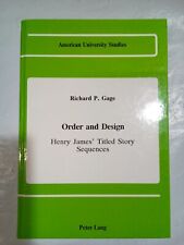 Orden y diseño: secuencias de historias tituladas de Henry James (1988, HC) segunda mano  Embacar hacia Mexico