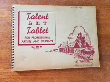 Cuaderno de bocetos de tableta vintage Talent Art, No. 486-W, 26 hojas vacías segunda mano  Embacar hacia Argentina
