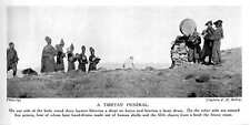 Usado, 1913 Funeral tibetano Soplando Dirge On Cuerno Batiendo Tambor Grande segunda mano  Embacar hacia Mexico