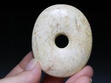 Pingente amuleto Hongshan Culture antigo osso de galinha branco Jigubai Jade Yu Bi Pei F1 comprar usado  Enviando para Brazil