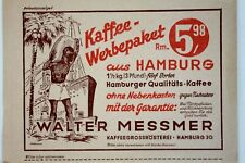 36974 Anuncio Ak Walter Messmer Café de la Asación Hamburgo Colorida Lleva Saco comprar usado  Enviando para Brazil